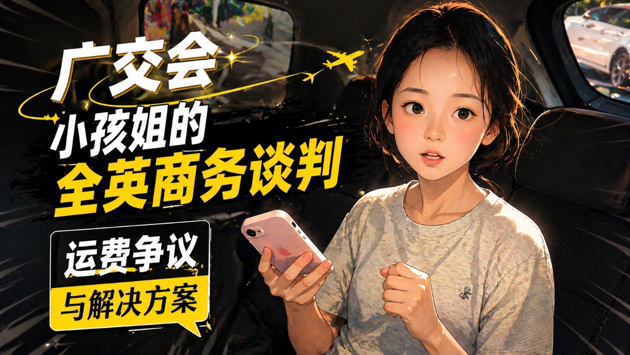 广交会小孩姐的全英商务谈判：运费争议与解决方案