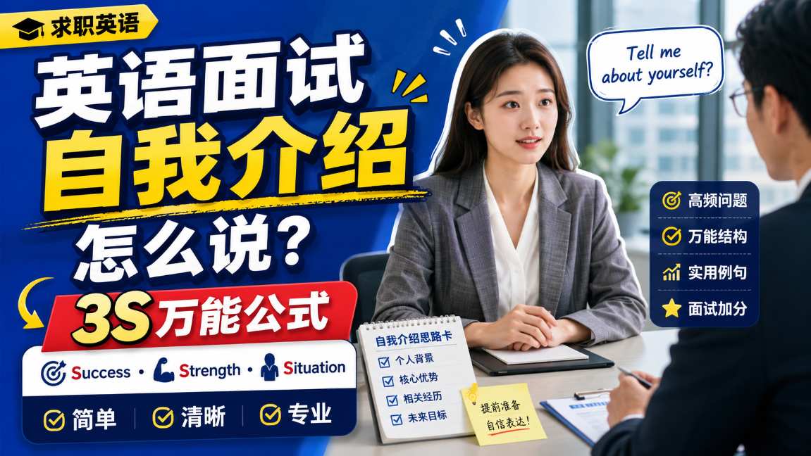 面试中如何自信介绍自己：3S万能公式